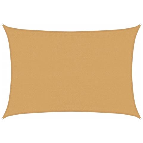 Vela Parasole 160 G /m² Rettangolare Sabbia 3,5x4,5 M In Hdpe - Foto 1