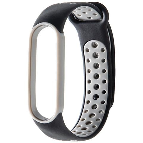 Sostituzione Cinturino In Tpu Per Xiaomi Mi 5/6 Band Black+grey - Foto 1