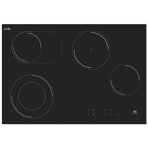 Piano in vetroceramica MKHC 7742 D-O BK 77 cm 4 zone cottura zona Colore vetro nero - Foto 1