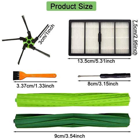 Kit Di Accessori Per Aspirapolvere Da 18 Pezzi Per Irobot Roomba S9 (9150), S9 Plus (9550) Multicolor - Foto 2