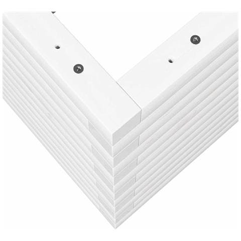 Fioriera Da Giardino Bianca 80x80x46 Cm Legno Massello Di Pino - Foto 9