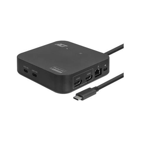 Ac7150 Replicatore Di Porte E Docking Station Per Laptop Cablato Usb 3.2 Gen 2 (3.1 Gen 2) Type-c Nero - Foto 1