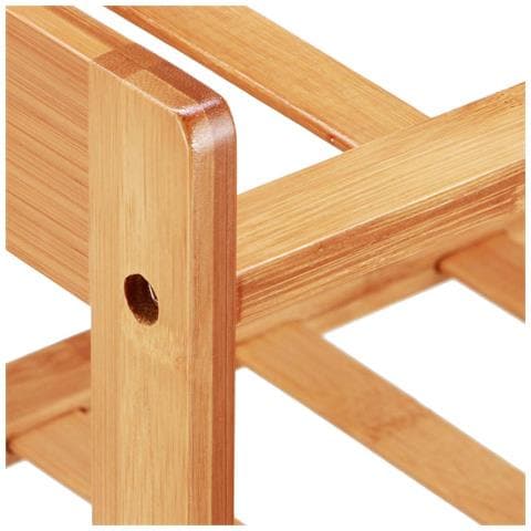 Scarpiera Scaffale Libreria Casa 5 Ripiani Legno Bambu 80x26x69cm Ingresso Casa - Foto 4