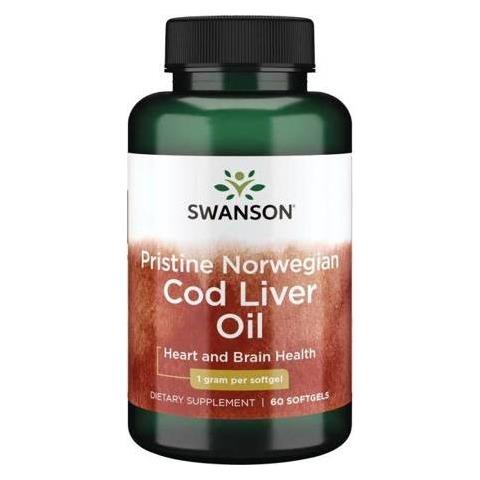 Pristione Olio Di Fegato Di Merluzzo Norvegese 1 G, 60 Capsule Molli - Foto 1