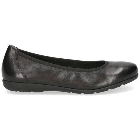 Black Nappa Casual Closed Ballerinas Ballerine Pelle Scarpe Donna Nero Eu 37, 9-22150-42-022 - Foto 2