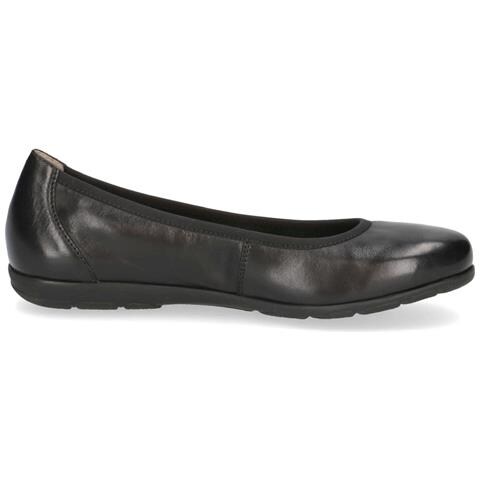 Black Nappa Casual Closed Ballerinas Ballerine Pelle Scarpe Donna Nero Eu 37, 9-22150-42-022 - Foto 3