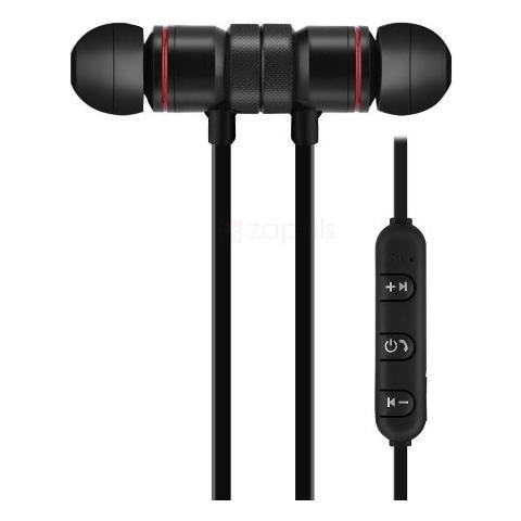 Auricolari cuffia sound stereo wireless sports con microfono e controlli - nero - Foto 1