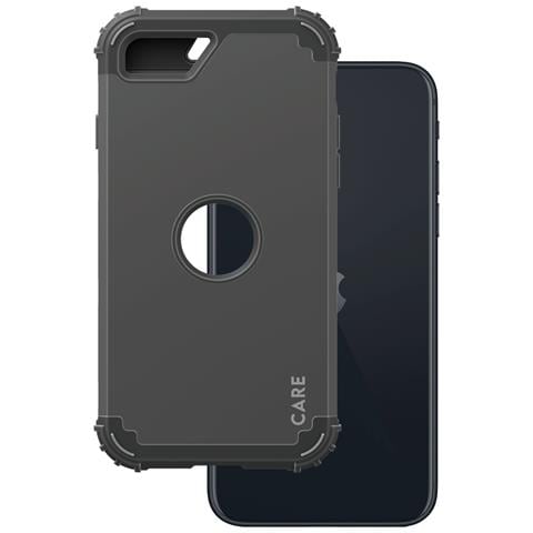 CARE Case Fashionable Black FORCE iPhone 7/8/SE custodia per cellulare Cover Trasparente - Foto 1