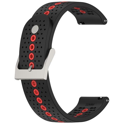 Cinturino Suunto 9 Peak - Cinturino Per Orologio In Silicone Traspirante Black+orange - Foto 1