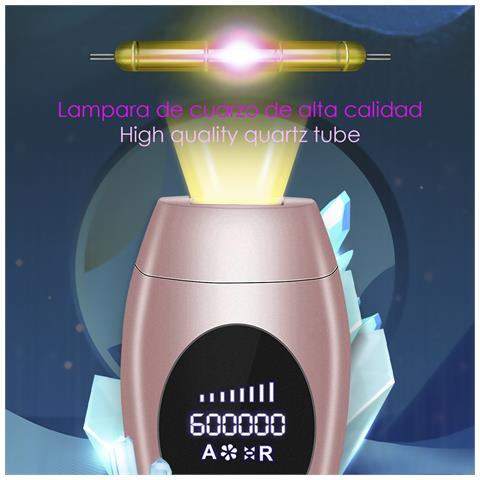 Depilatore Ipl A Luce Pulsata. Lampada In Quarzo, 600.000 Impulsi, Regolabile Su 8 Livelli. Corpo Intero. - Foto 7