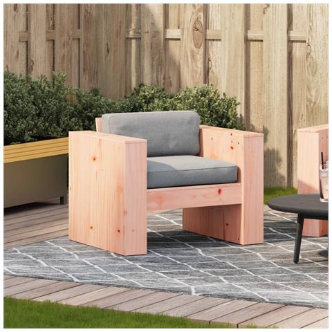 Lusso Casadino -  Divano Da Giardino 79x60x62 Cm In Legno Massello Di Douglas - Foto 2