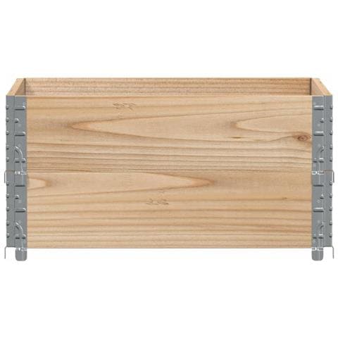 Fioriera Da Giardino 80x60 Cm In Legno Massello Di Pino - Foto 2