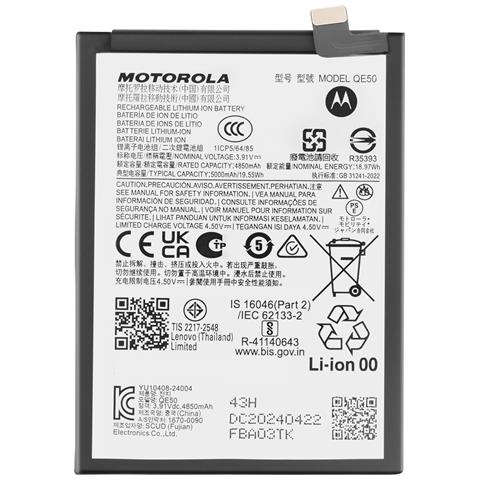 Batteria Interna Moto G85 5000mah Sb18e14178 Originale, Bianco - Foto 1