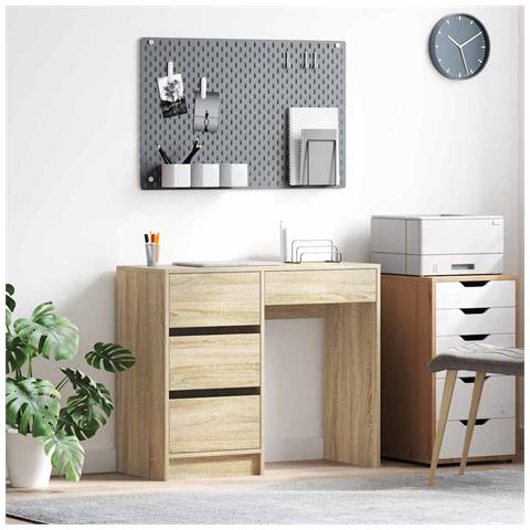 Scrivania da Scrittura in Rovere di Sonoma Rovere di Sonoma Truciolare - Foto 2