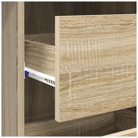 Scrivania da Scrittura in Rovere di Sonoma Rovere di Sonoma Truciolare - Foto 9