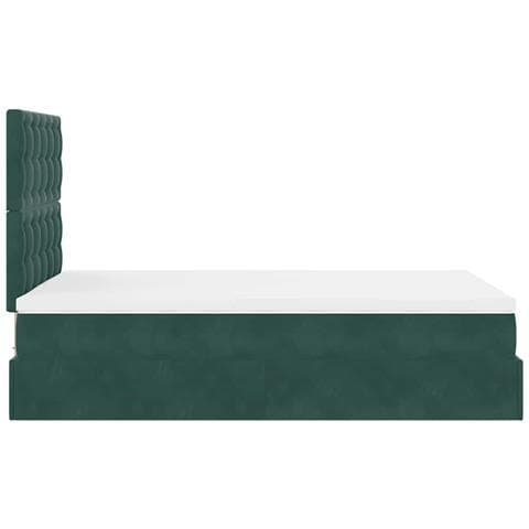 Struttura Letto Pouf con Materassi 120x200 cm Velluto - Foto 9