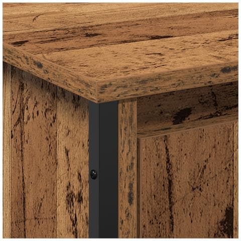 Mobile lavabo da bagno Legno antico 91x35x60 cm Legno ingegnerizzato - Foto 9