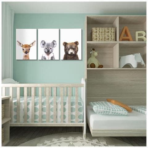 Poster Decorativi Per Bambini - Set Di 6 Animaletti Per La Cameretta - Foto 7