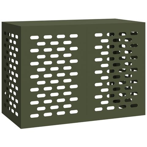 Cover per Condizionatore d'Aria Verde Oliva 100x50x70 cm Acciaio - Foto 1