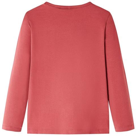 Maglietta per Bambini Maniche Lunghe Rosa Bruciato 116 - Foto 2