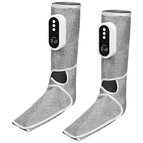 Massaggiatore Wireless Per Gambe - Compressione Ad Aria Per Piedi E Polpacci Con Calore E Pressione Regolabile Grey - Foto 1