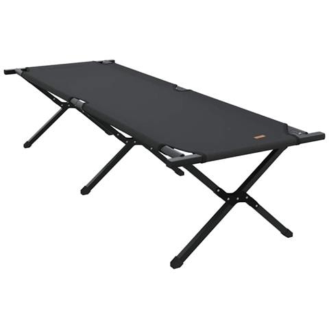 Letto da campeggio pieghevole Nero Tessuto Oxford - Foto 1