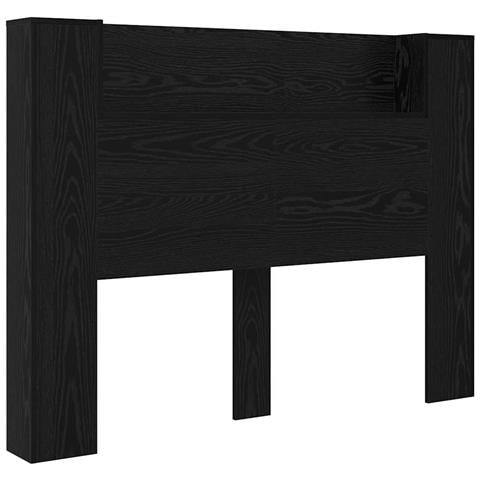 Testiera Rovere Nero 140 x 17 x 104,5 cm Legno multistrato - Foto 1