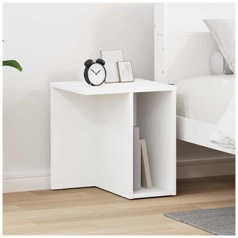 Tavolino Bianco 37 x 32 x 40 cm Legno multistrato - Foto 2