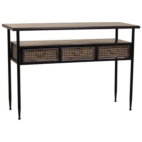 Mobile Da Ingresso In Metallo Marrone 122x42x80h - Foto 1