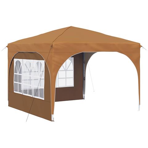 Tenda per feste a pop-up 290 x 290 x 245 cm Beige - Foto 1