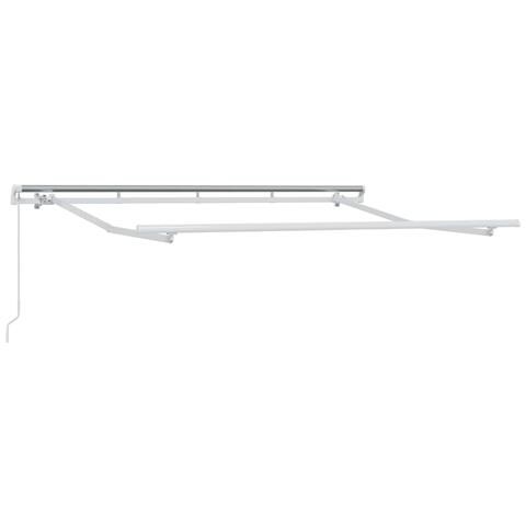 Tenda retrattile Grigio chiaro e bianco 450 × 350 cm - Foto 2