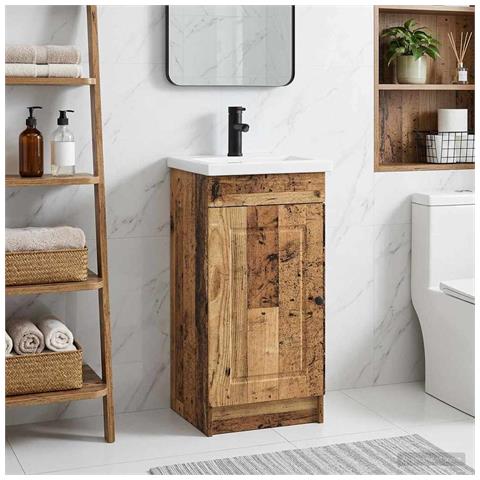 Mobile da bagno con lavabo Legno antico 42 x 40 x 84,5 cm - Foto 2