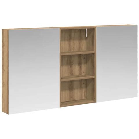Set di Armadi da Bagno con lo scaffale 3 pcs 140 x 14,5 x 70 cm - Foto 1