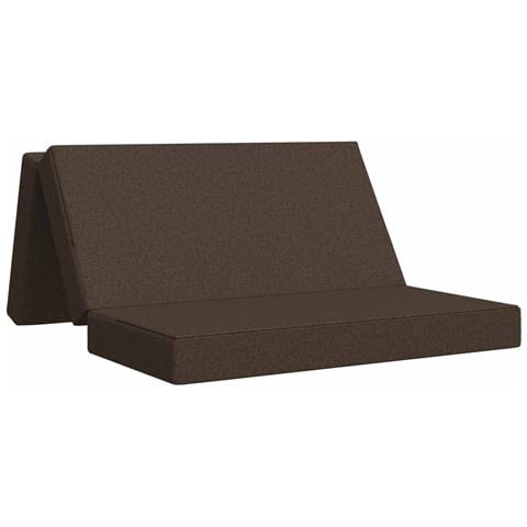 Divano Letto Pieghevole 140 x 67 x 45 cm Tortora - Foto 1