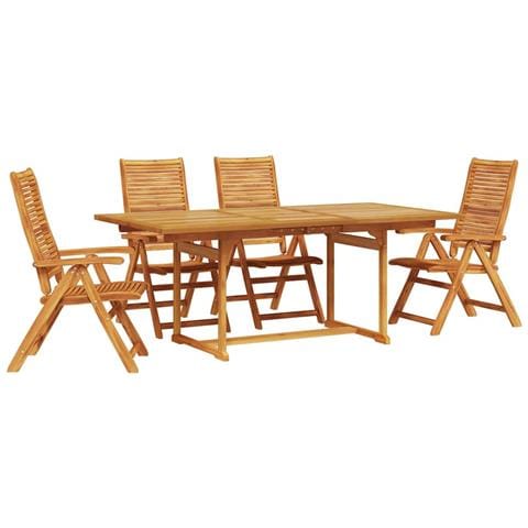 Set da Pranzo per Giardino 5 pcs Marrone - Foto 1