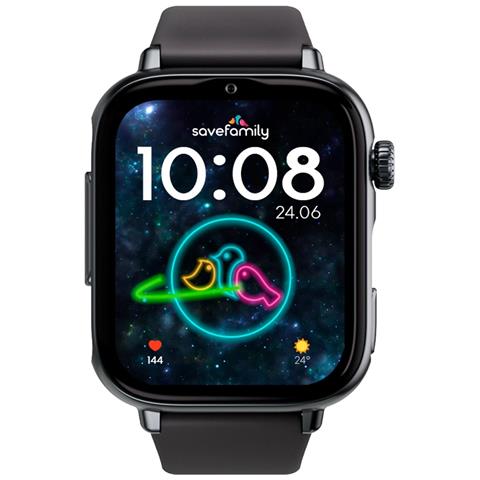 SaveWatch Plus 2 4,7 cm (1.85") AMOLED Digitale 410 x 502 Pixel Touch screen 4G Nero Wi-Fi GPS (satellitare) - Foto 2