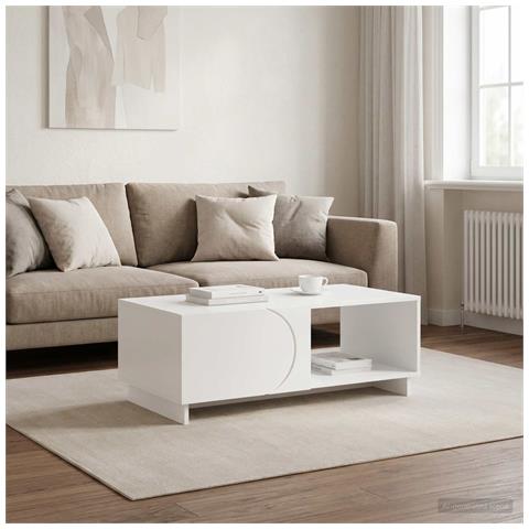 Tavolino da salotto Bianco 95 x 50,5 x 35 cm - Foto 2