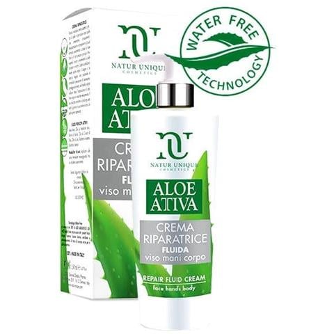 Aloe Attiva Crema Fluida Riparatrice 190 ml Natur Unique - Foto 1