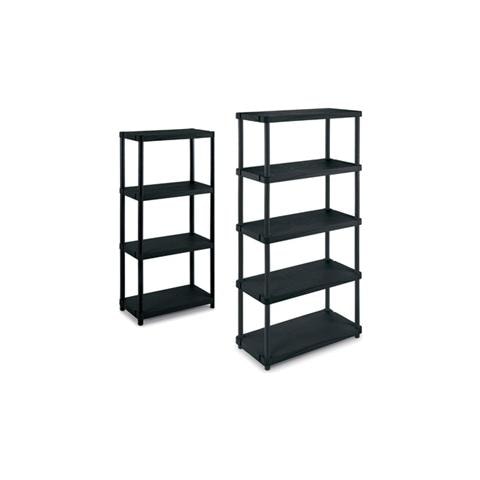 Scaffale 3060s / 4 nero L60 x P30 x H132 - Foto 3