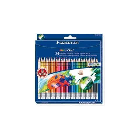 astuccio 24 matite colorate cancellabili 144 noris club - Foto 1