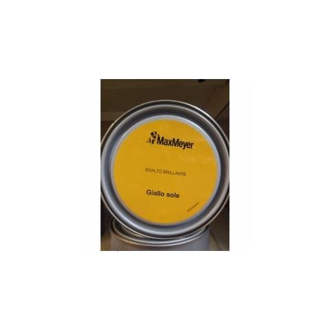 Smalto Acrilico All'Acqua Pronto All'Uso, Finitura Brillante, Latta Da 500 Ml, Resa 3,5-5,5 Mq Giallo Arancio - Foto 1