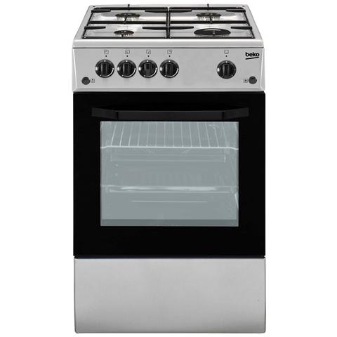 Image of Beko CSG42011FS Cucina a Gas 4 Fuochi Forno (Argento)