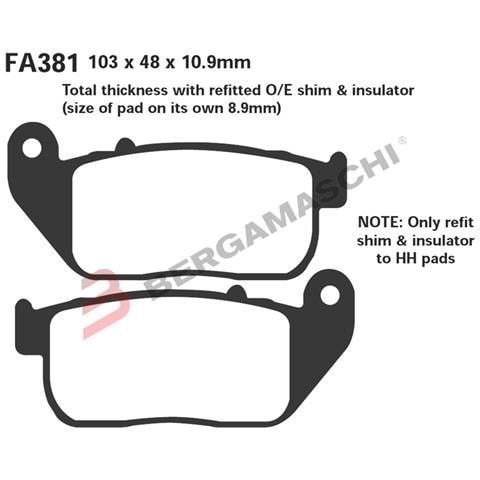 B1r R1838100 Pastiglie Hh H. d. 883 04- Ant Fa381hh - Foto 1