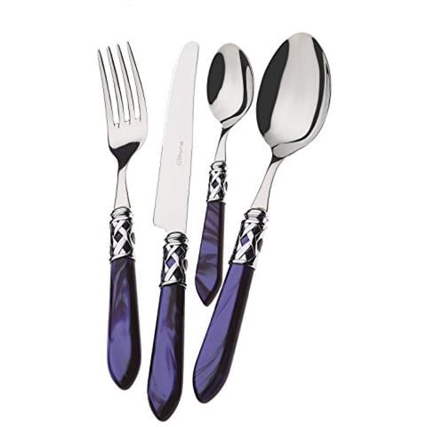 Posate Aladdin, Set 24 Pz. Scatola Compact - Blu Cromata - Foto 1