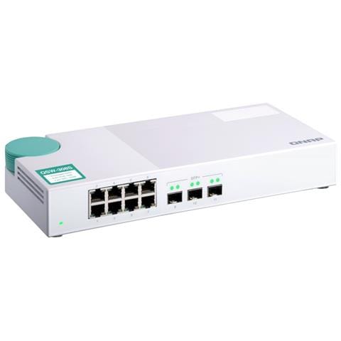 Switch QSW-308S 8 Porte RJ-45 10/100/1000 con 3 Porte Gigabit SFP+  - Foto 1