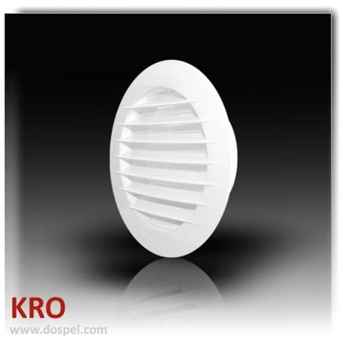 Cerchio Bianco Copertura Griglia Di Presa D'aria 125 Millimetri 5 Canalizzazione coperchio Di Ventilazione Con Zanzariera - Foto 1