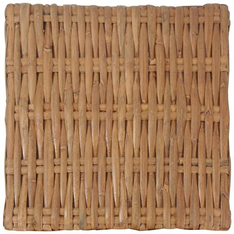 Tavolino da Salotto 47x47x28 cm in Rattan Naturale - Foto 2