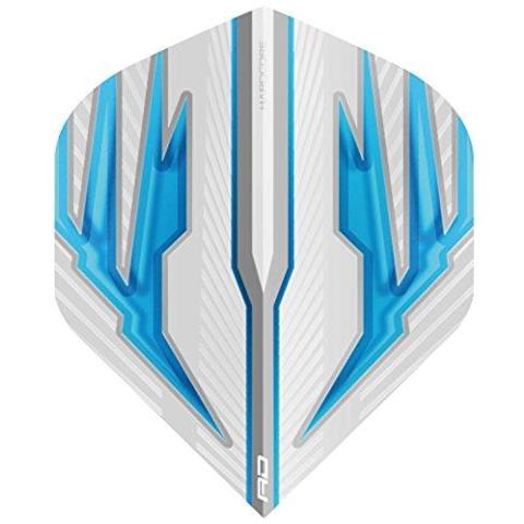 Hardcore Radicale White Blue Di Forte Spessore Standard Dart Voli - 4 Set Per Confezione (12 Dart Voli In Totale)  - Foto 1
