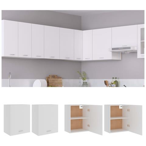 Armadi Sospesi “Lyon” 2 pz Bianchi 50x31x60 cm - Foto 2
