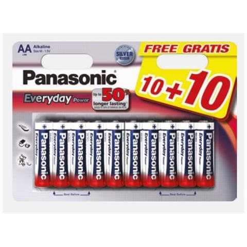 LR6EPS / 20BW, Cilindrico, 1,5V, AA, M - Foto 1